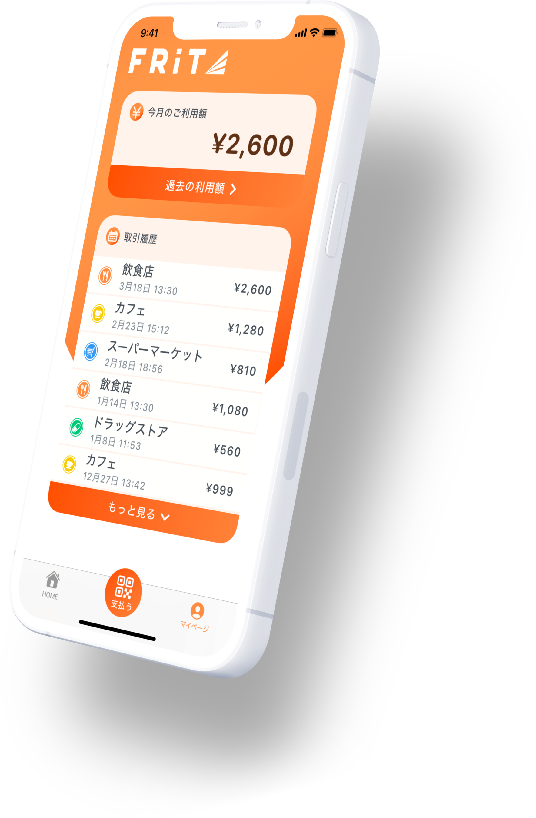 お客様側の「FRIT」表示画面