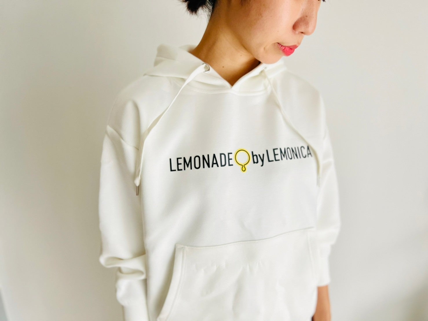 LEMONICA ラバーロゴパーカー  ホワイト