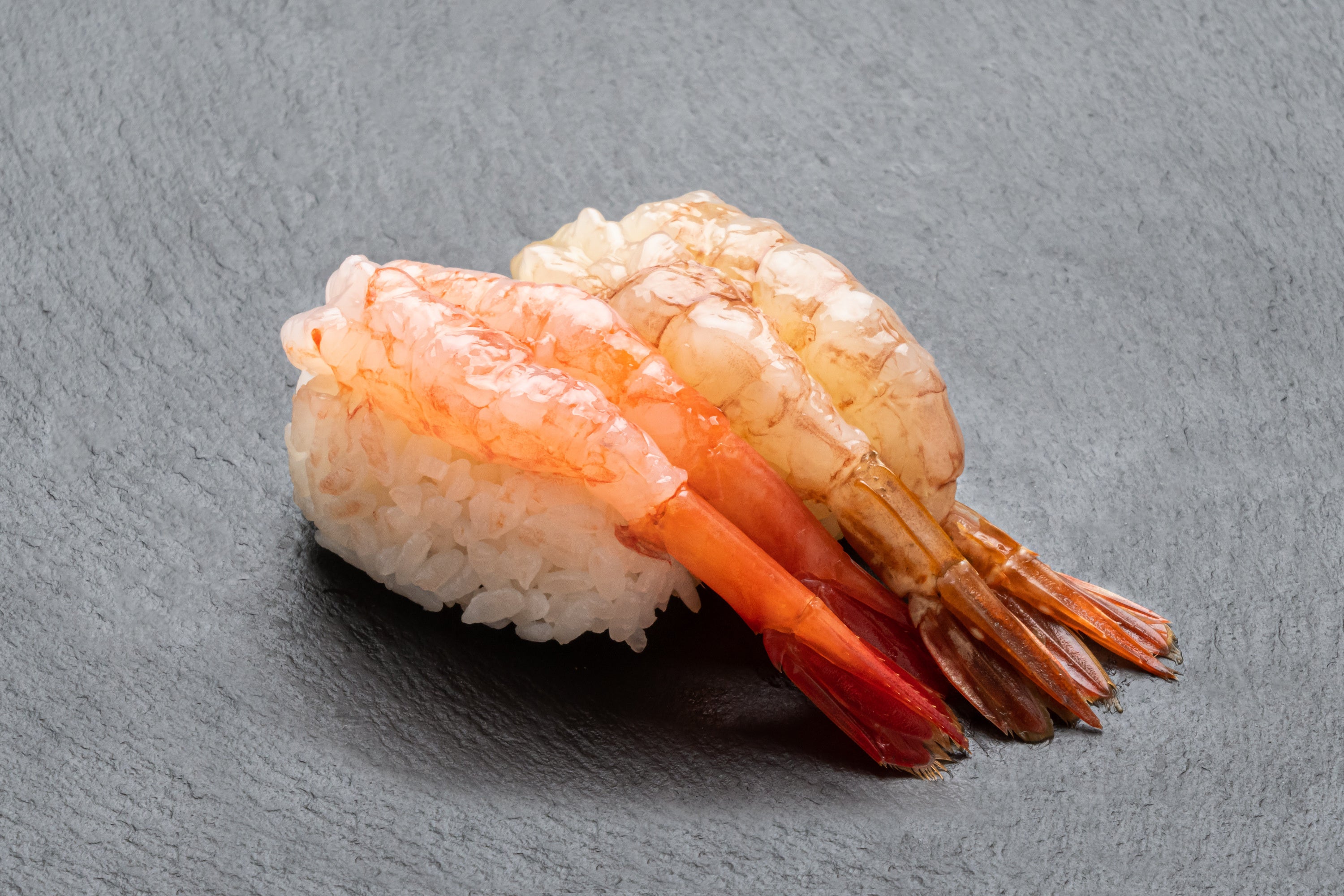 金沢甘えびとガス海老（握り）二種盛り