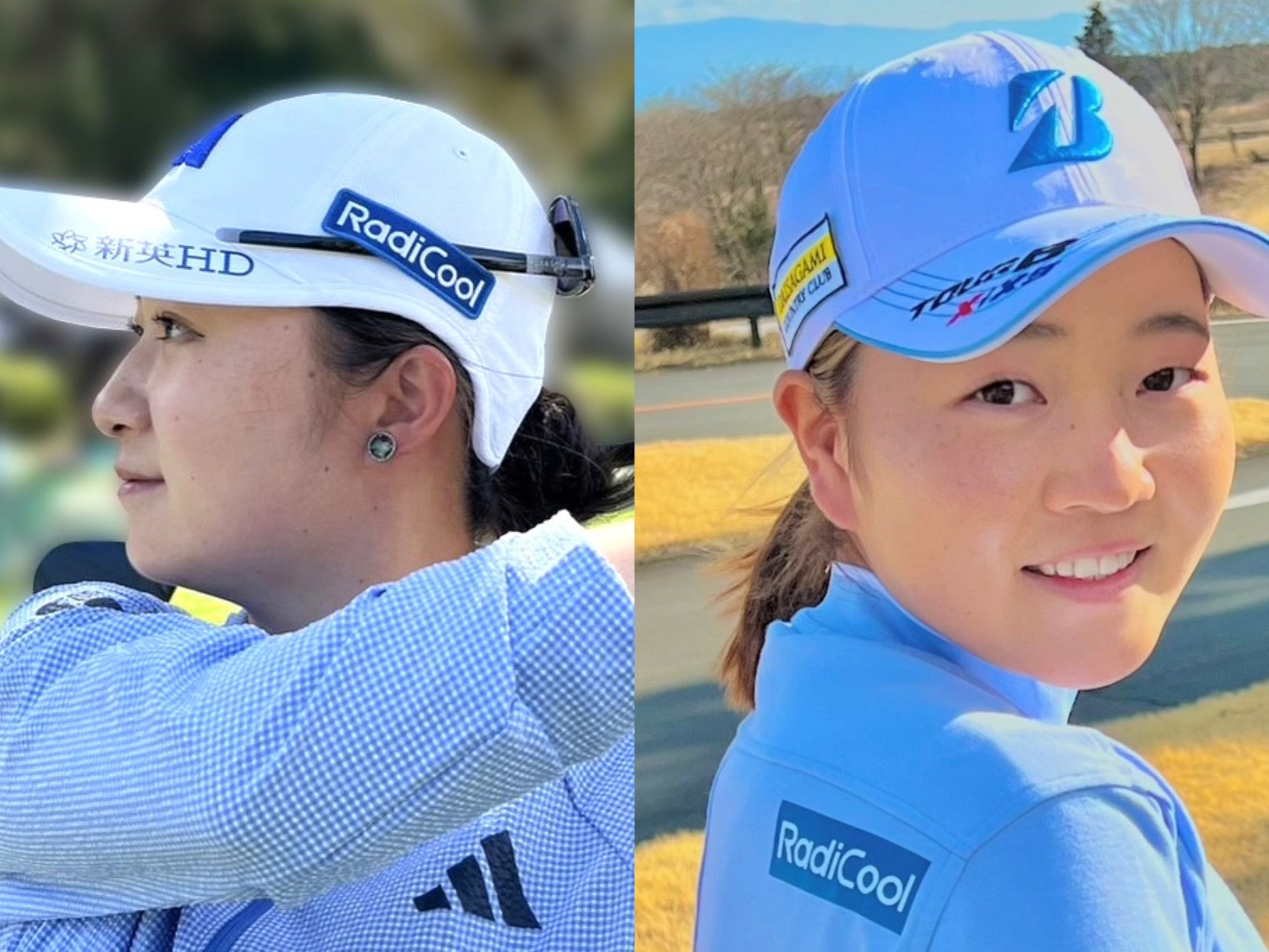 （左）森田 遥選手 （右）佐藤 心結選手