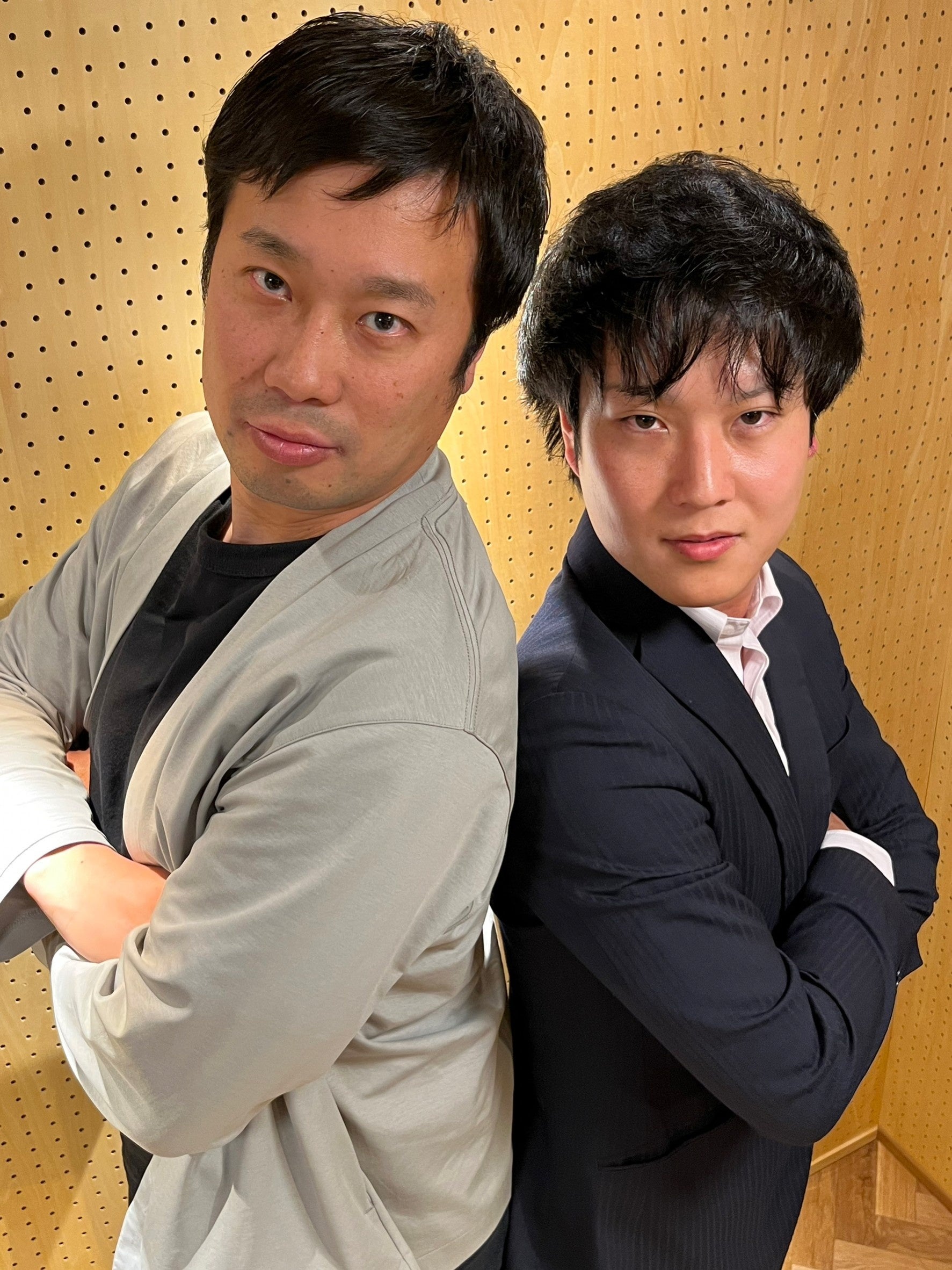 （左）団長 篠田　（右）副団長 沓（くつ）