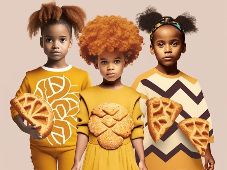 画像：小麦の奴隷がAIで作った架空のアパレルブランド 『クラストクチュール』より