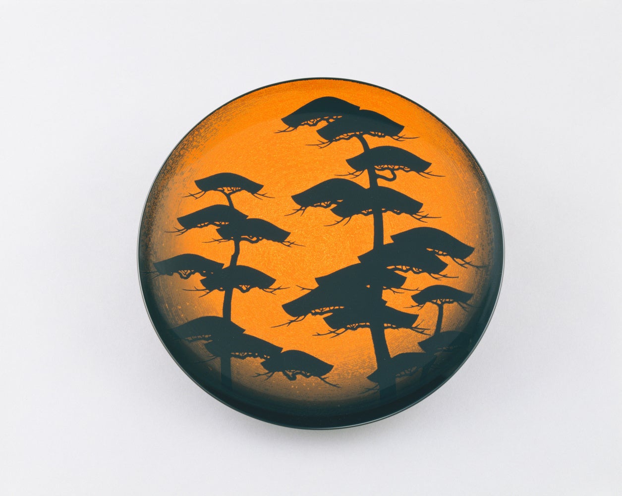 磯井正美(いそいまさみ) 「蒟醬丸盆 曙光」(きんままるぼん しょこう)昭和62年(1987)★