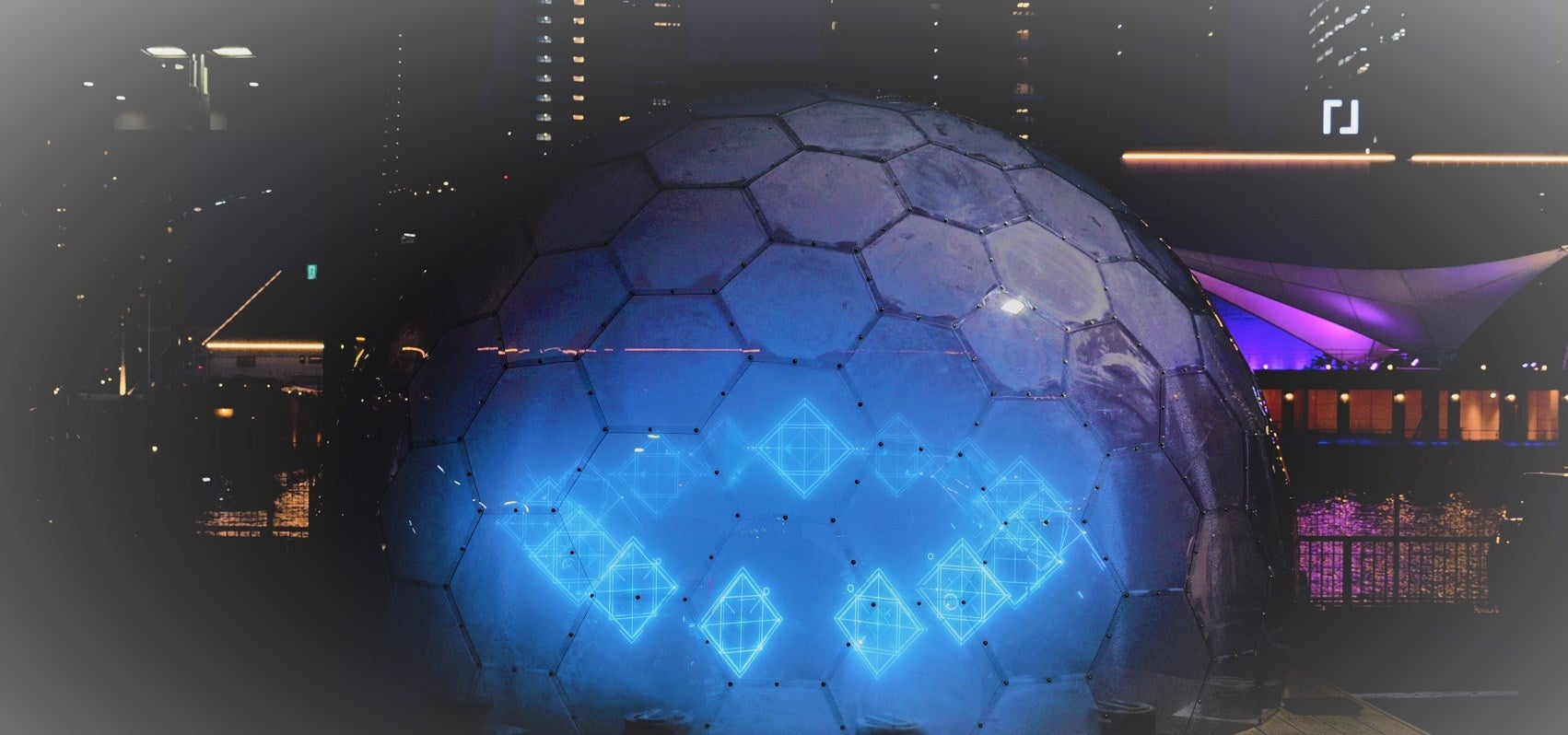 浮遊感ある映像演出を体験できます。