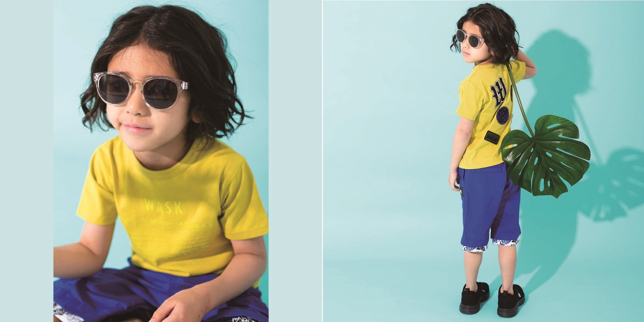 Tシャツ ￥7,700(税込)・パンツ： ￥7,700(税込)・靴：参考商品