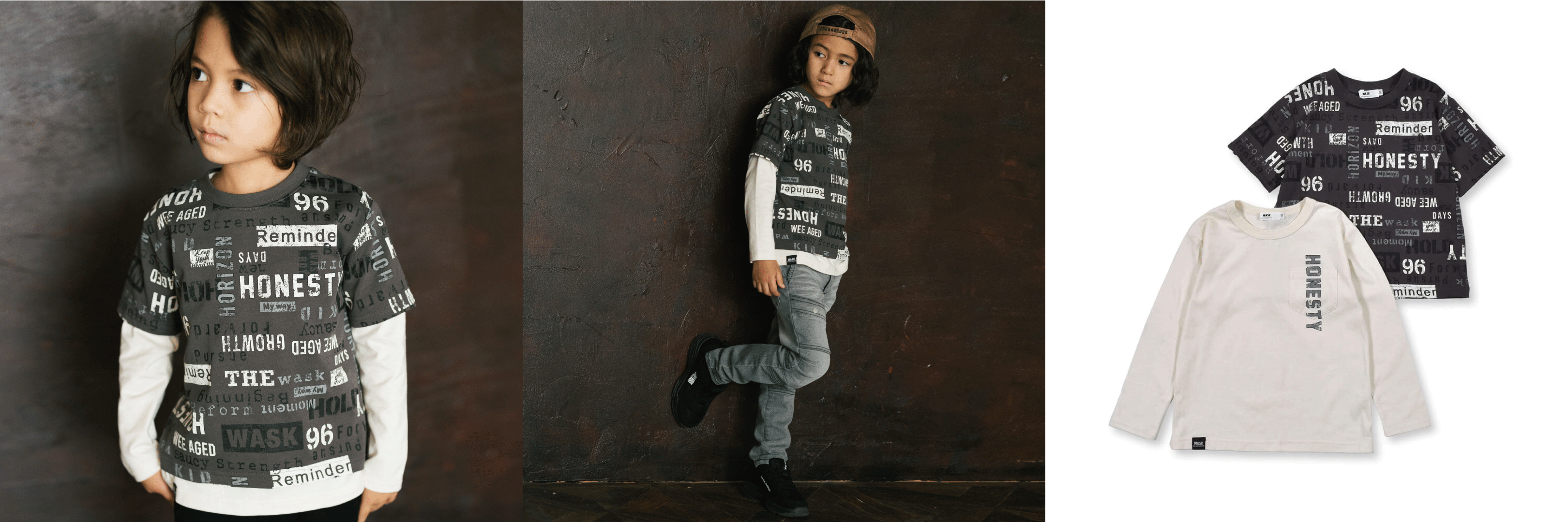 Tシャツ ￥8,800(税込)・パンツ ￥11,000(税込)