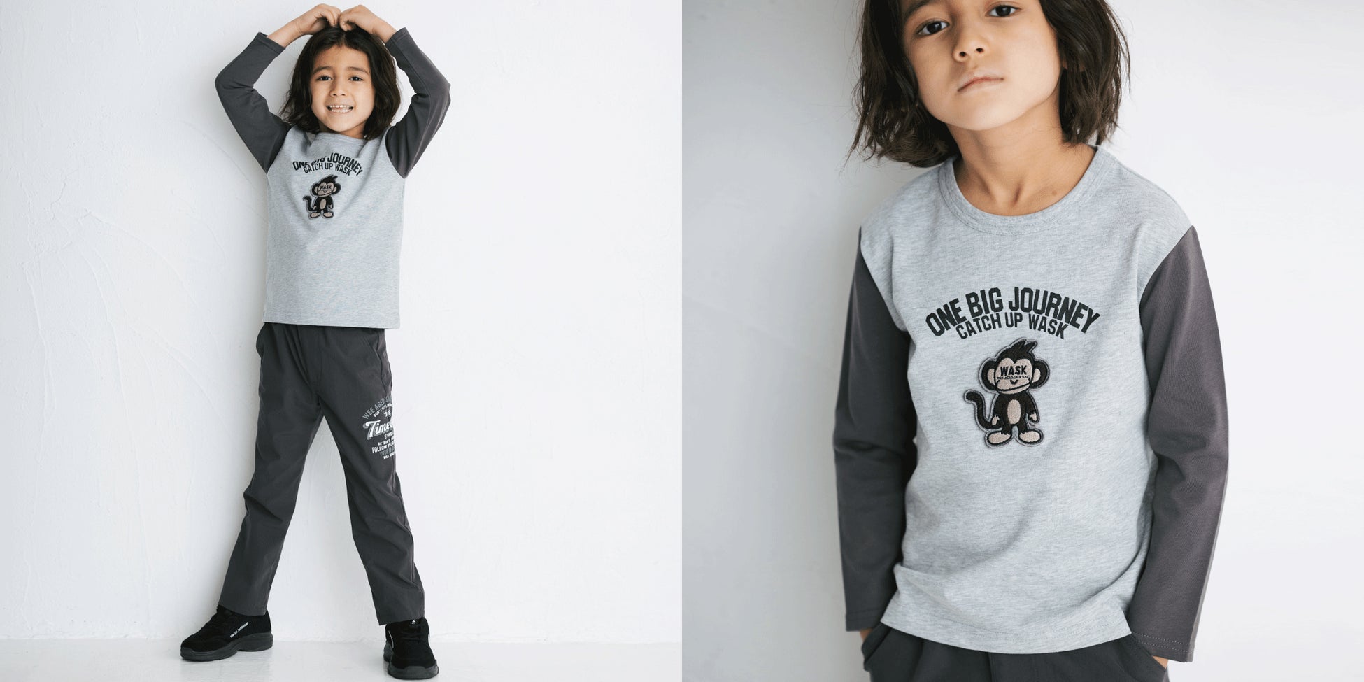 Tシャツ ¥6,600(税込)・パンツ ¥7,700(税込)