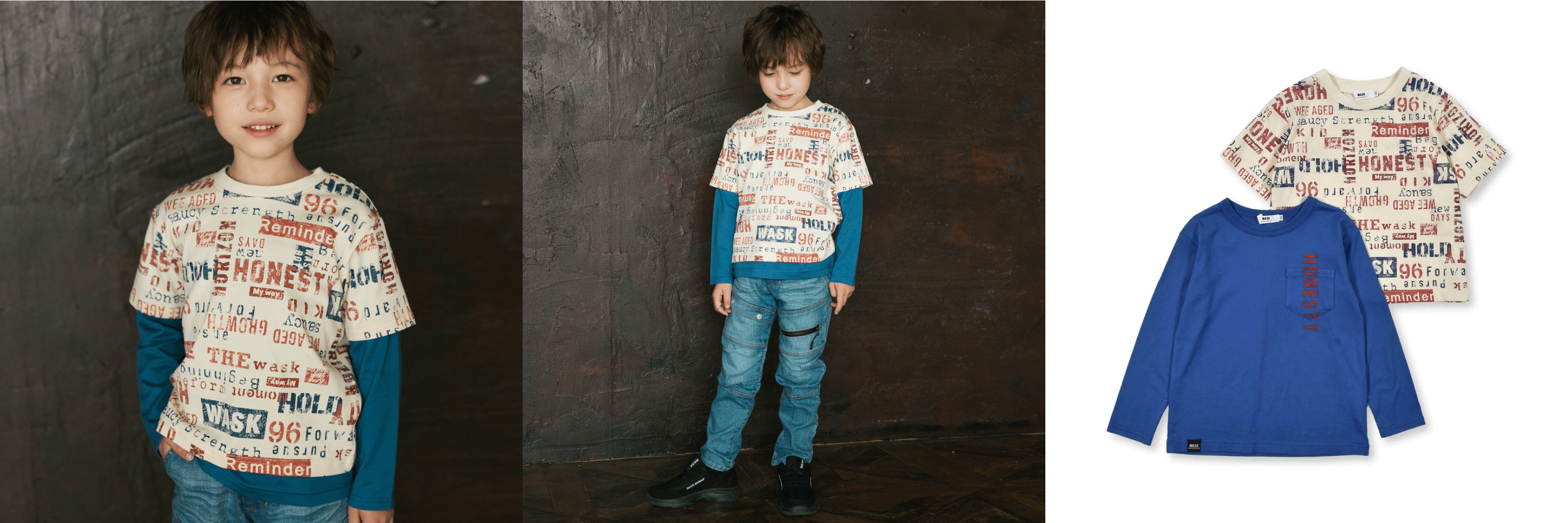 Tシャツ ￥8,800(税込)・パンツ ￥11,000(税込)