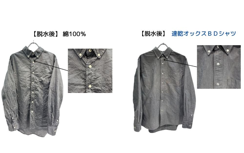 タイプライターオーバーサイズシャツ≪洗濯機で洗える/速乾性/抗ピリング≫ abeのスタイリング デニムシャツ≪洗濯機で洗える≫着用