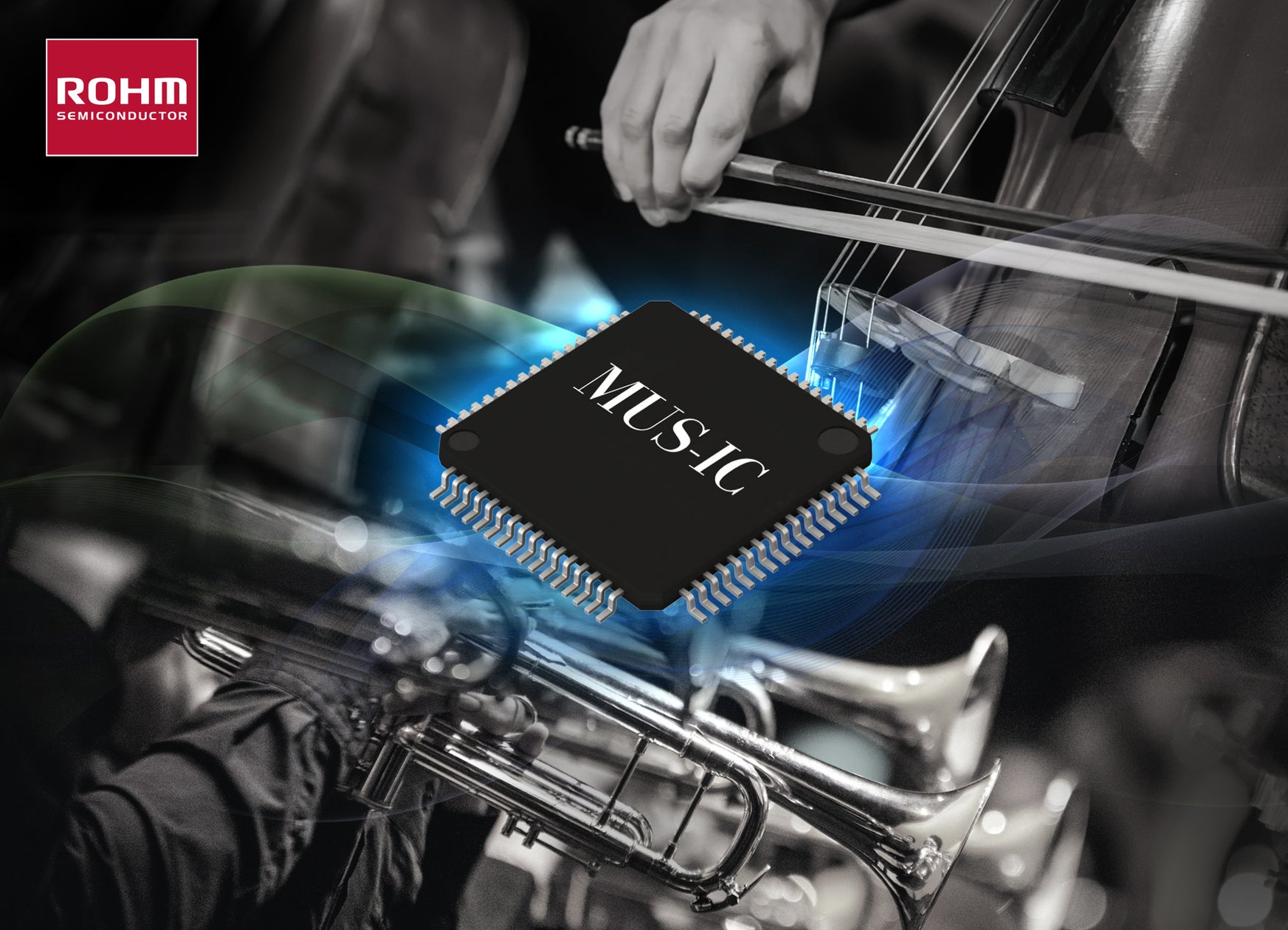 ローム独自のHDモノラルモードを搭載!ハイレゾ音源再生に適したMUS-IC™シリーズのオーディオDACチップ第2世代品を開発