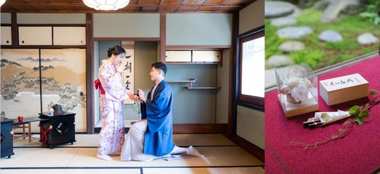 登録有形文化財で、一生に一度の思い出を。茶道体験施設『Kimono Tea Ceremony MAIKOYA』「プロポーズプラン」開始のお知らせ 登録有形文化財で、一生に一度の思い出を。茶道体験施設『Kimono Tea Ceremony MAIKOYA』「プロポーズプラン」開始のお知らせ