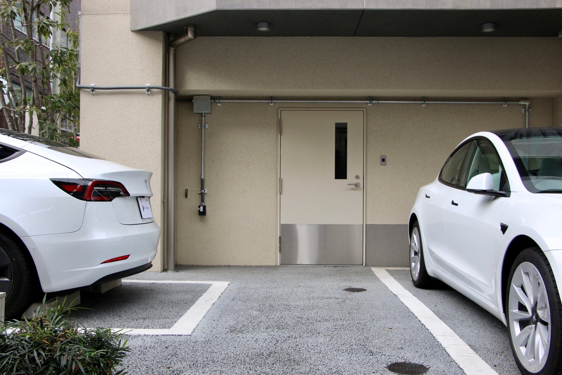 全駐車区画にEVコンセント