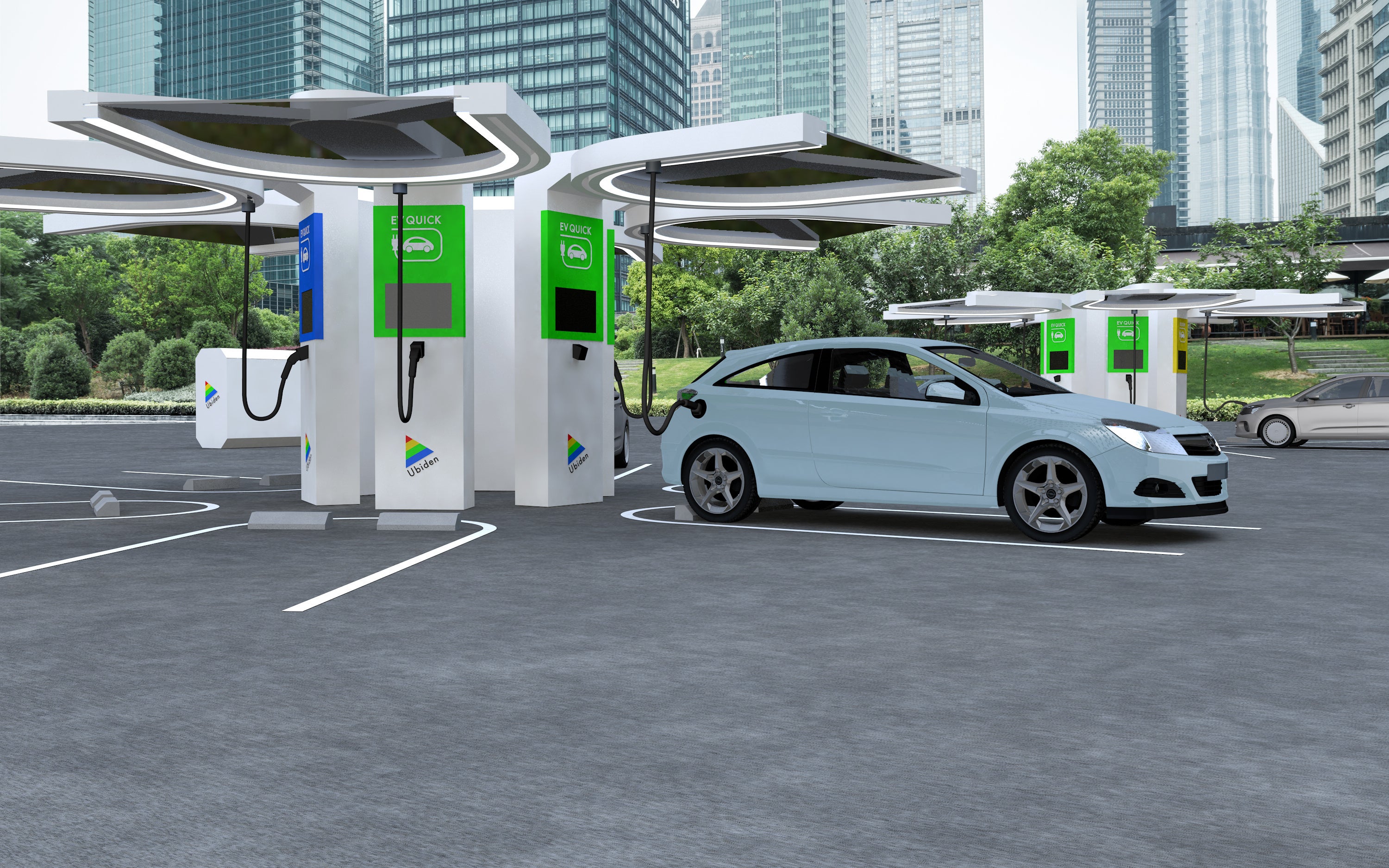 WeCharge急速充電ステーション・イメージ（タイプU）