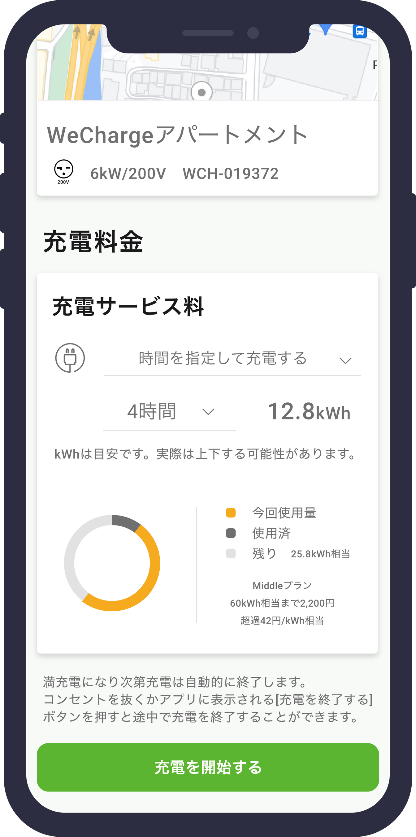 電力量kWh表示のイメージ