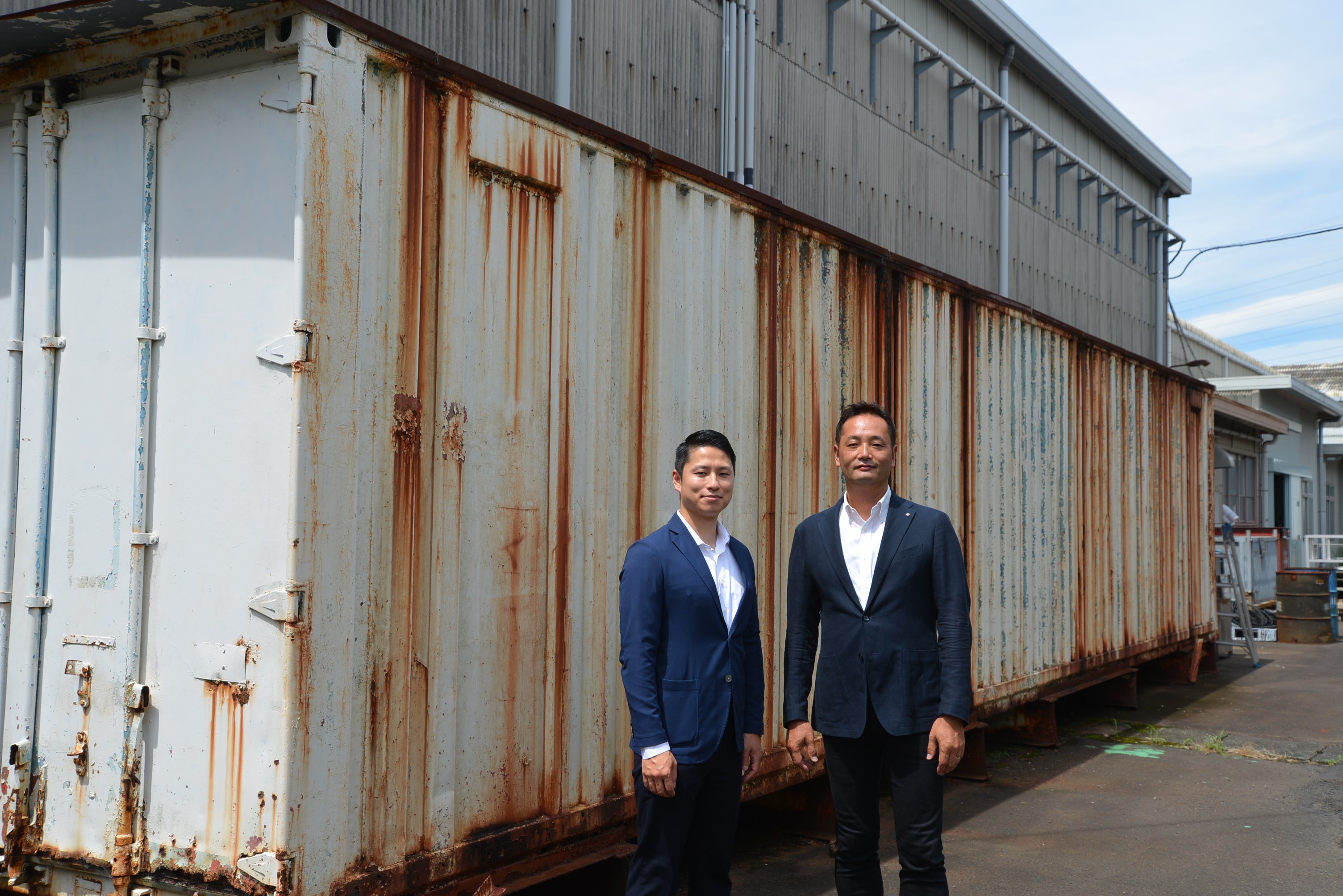 研究開発拠点に改造予定のコンテナ