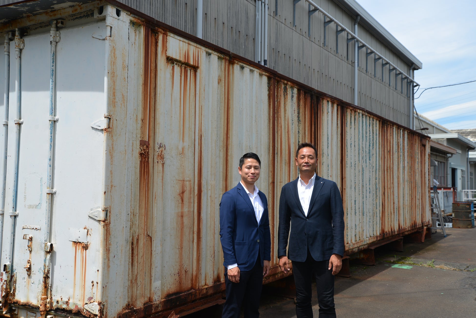 研究開発拠点に改造予定のコンテナ