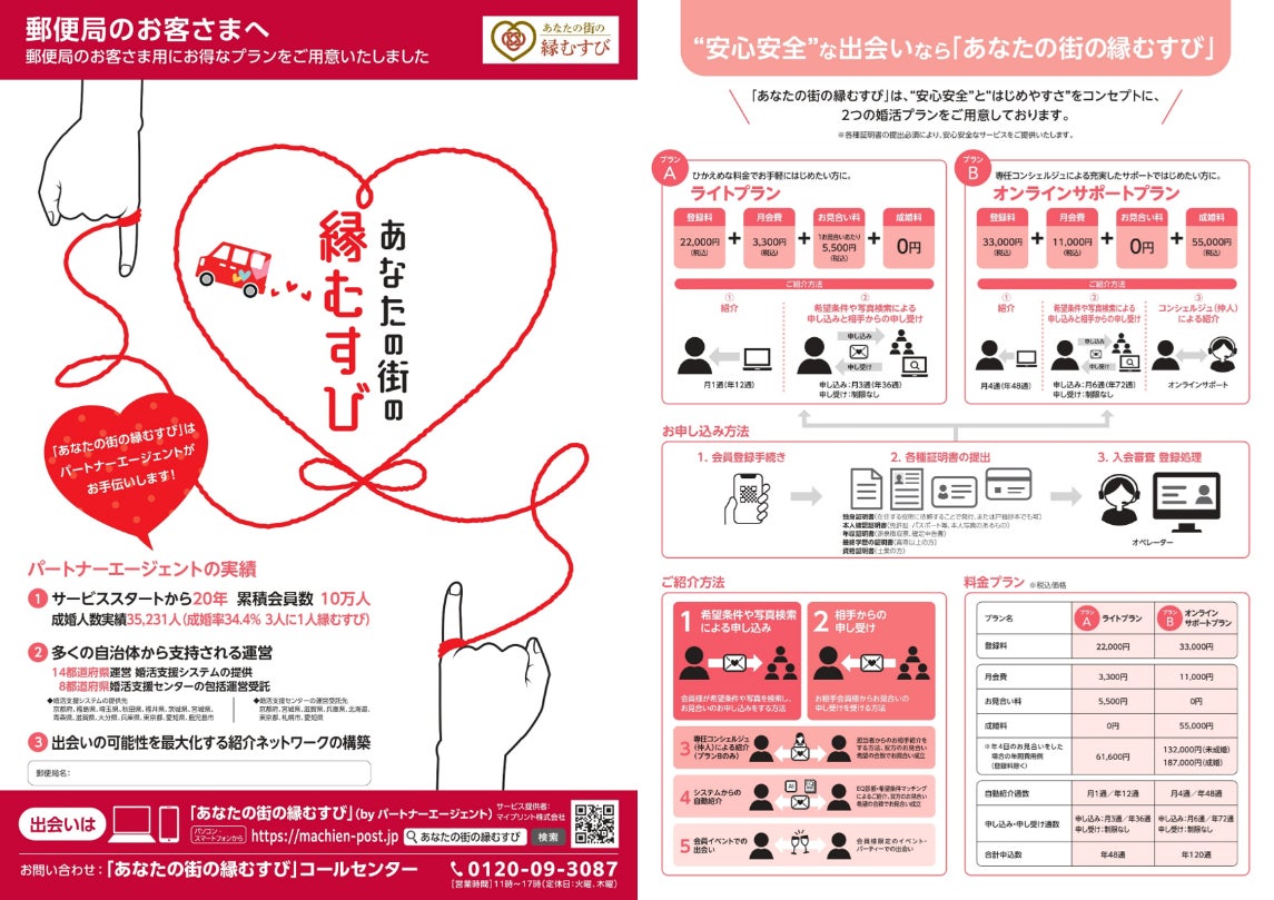 全国対応オンライン婚活サービス「あなたの街の縁結び」、横浜市内7行政区の郵便局内にて2026年6月1日より提供開始!