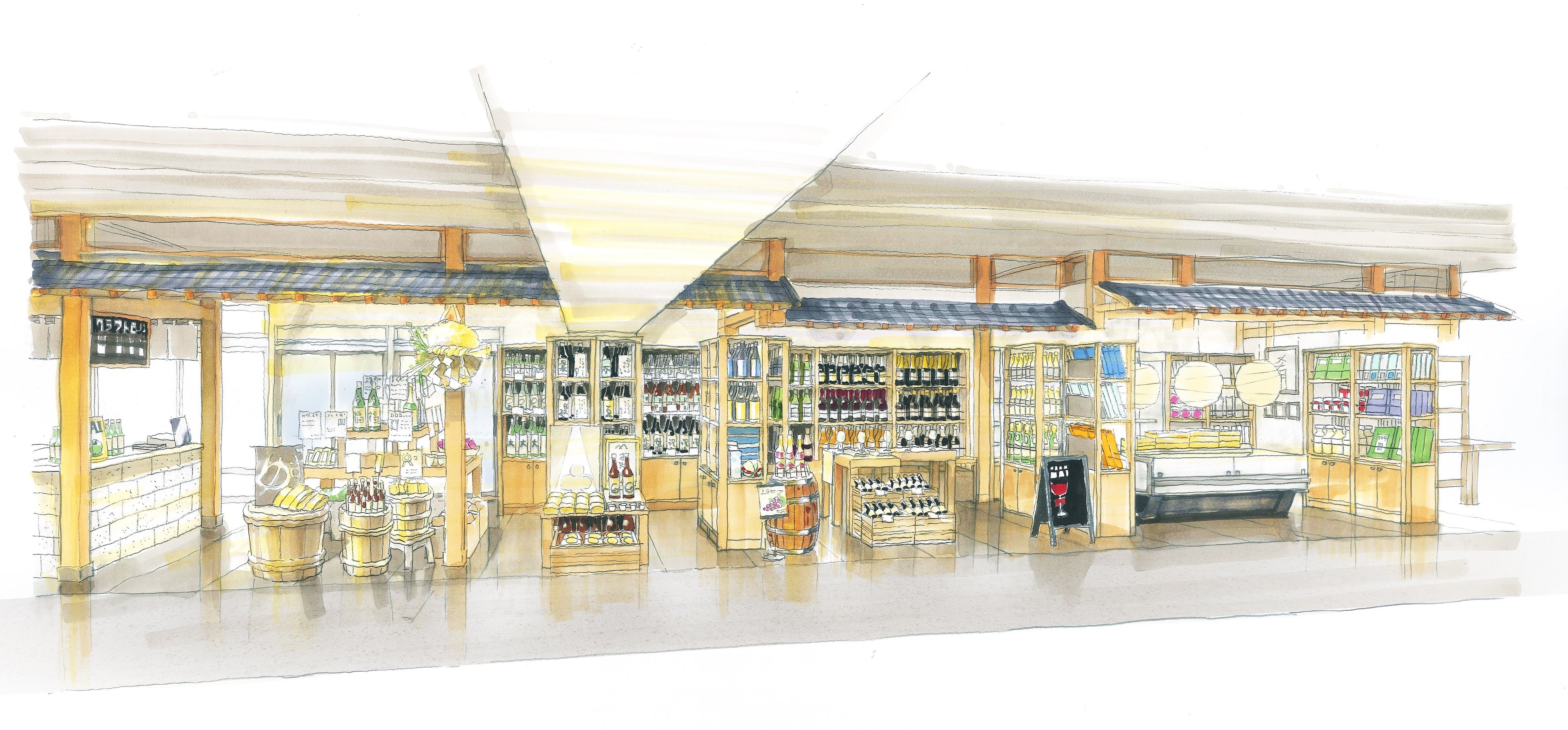 △「しらかば仲見世」内 売店イメージ