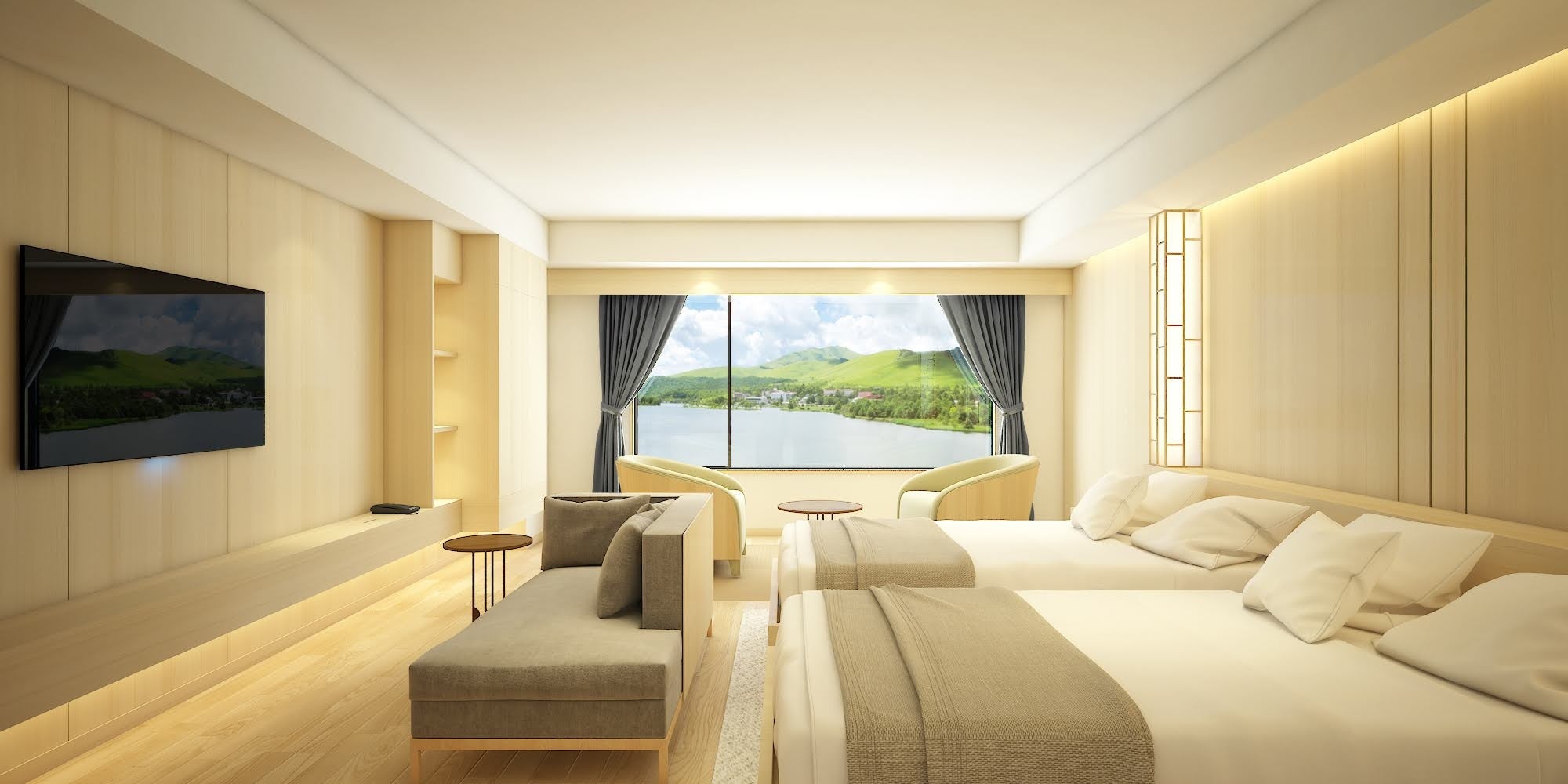 △ 客室・デラックスレイクビュールーム