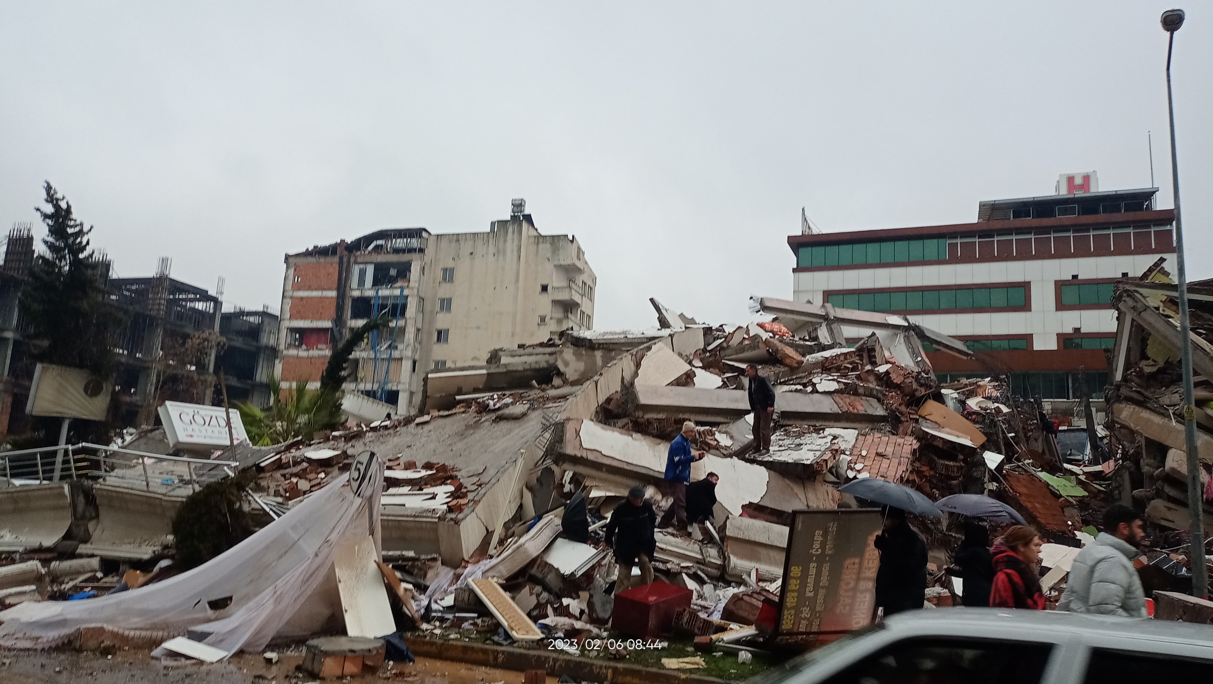 トルコ地震　被災地の写真