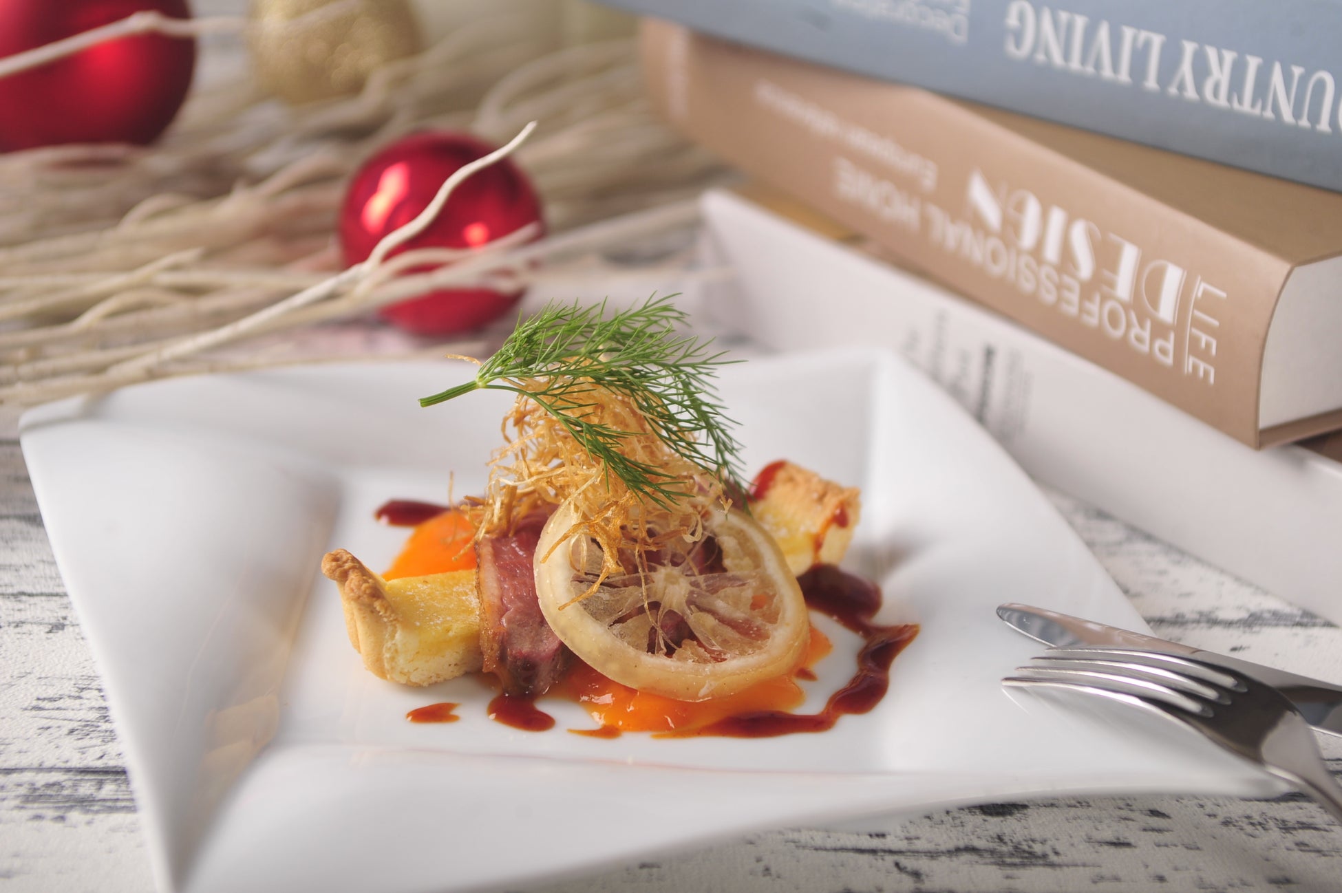 マグレ鴨のジャポネ ~ 真空低温調理  ほろ苦いカンパリオレンジ