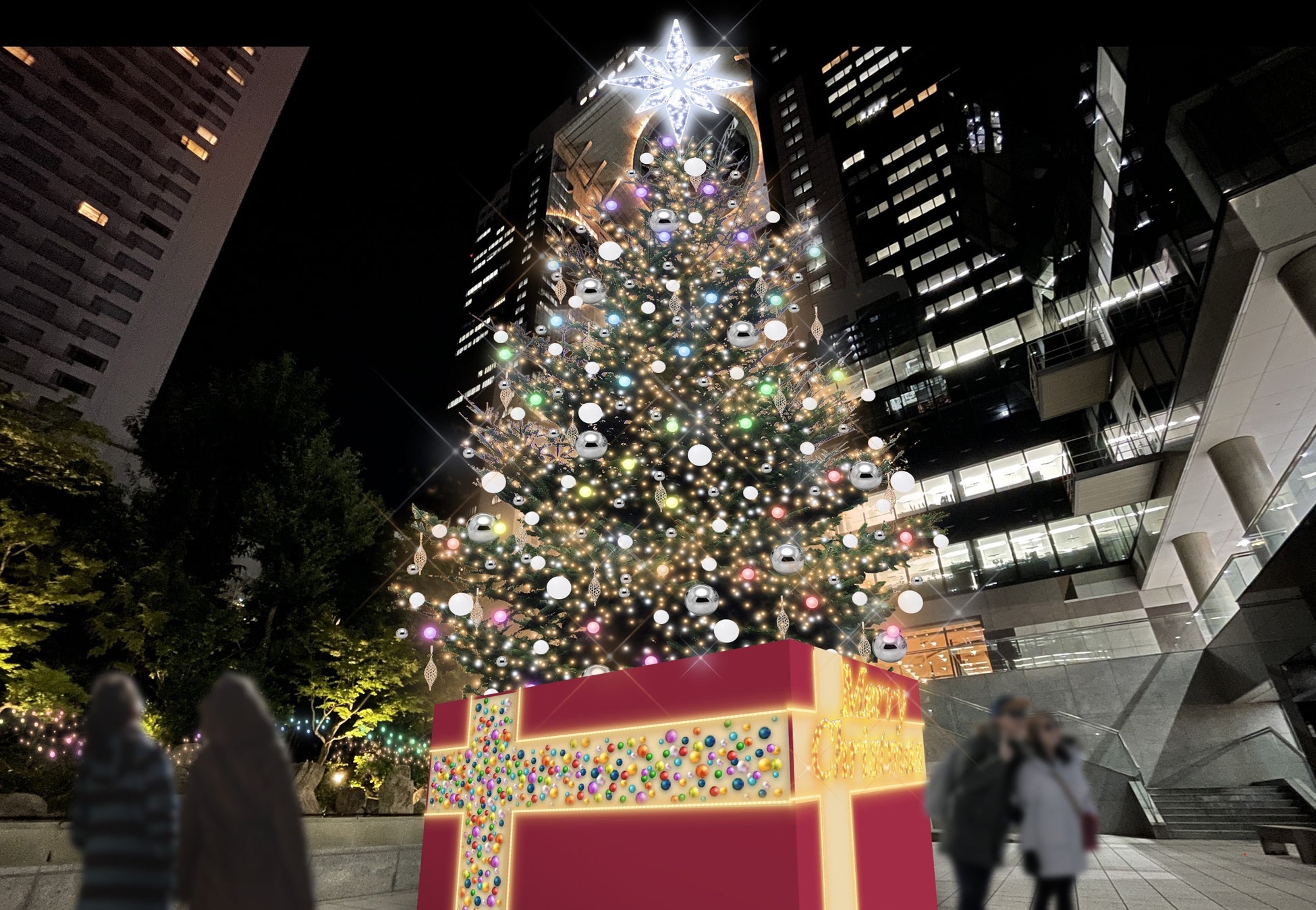 梅田スカイビルイルミネーション11 23 自然の森が光り輝く幻想空間と本物のもみの木を使用したクリスマス ツリーが織りなすプレシャスな時間 梅田スカイビルのプレスリリース 梅田スカイビルイルミネーション11 23 自然の森が光り輝く幻想空間と本物のもみの木を使用したクリスマス ツリーが織りなすプレシャスな時間 梅田スカイビルのプレスリリース