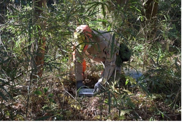 くくり罠「オリモOM-30型」（市販）