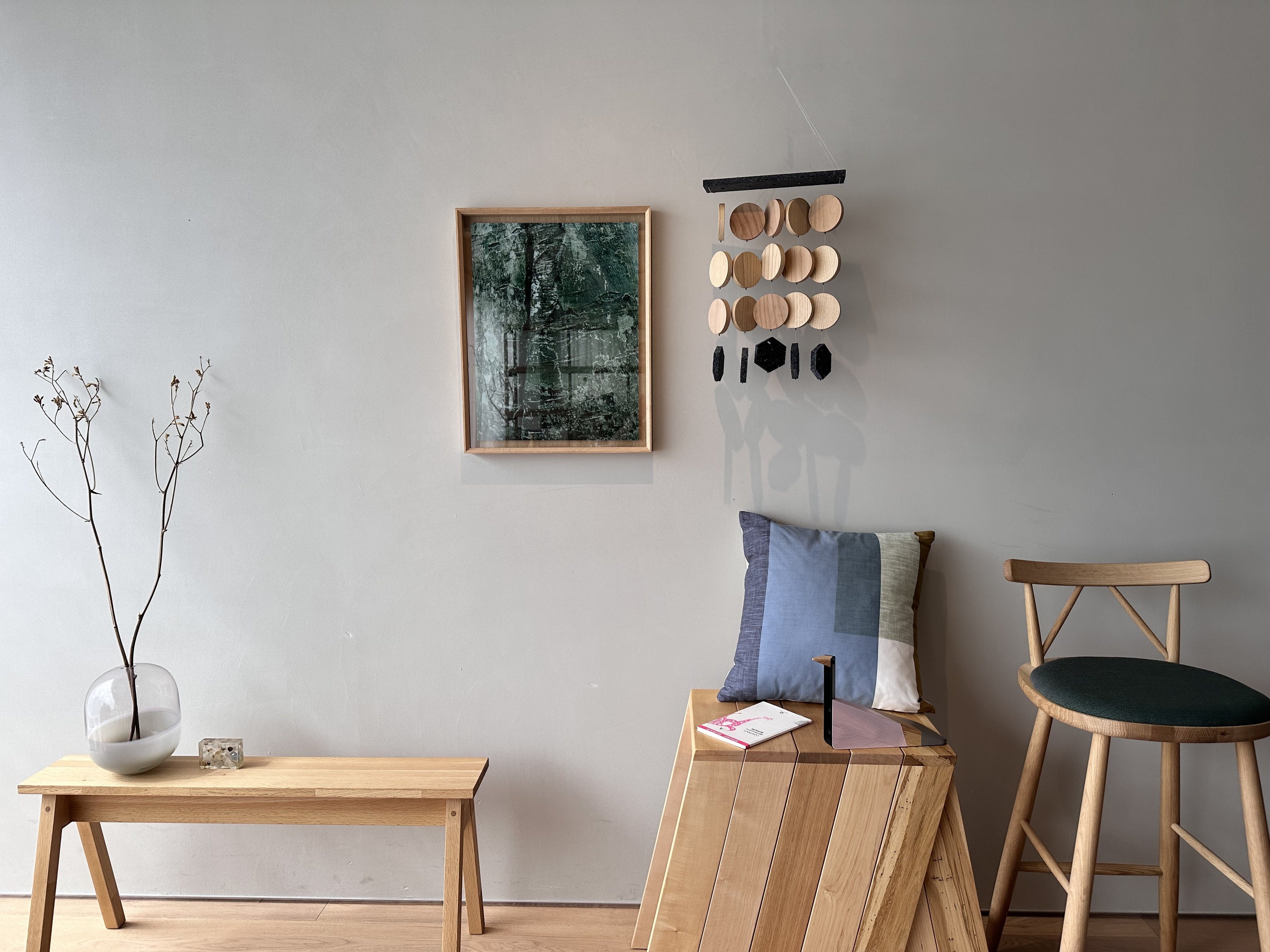 木鈴を取り入れた空間コーディネート