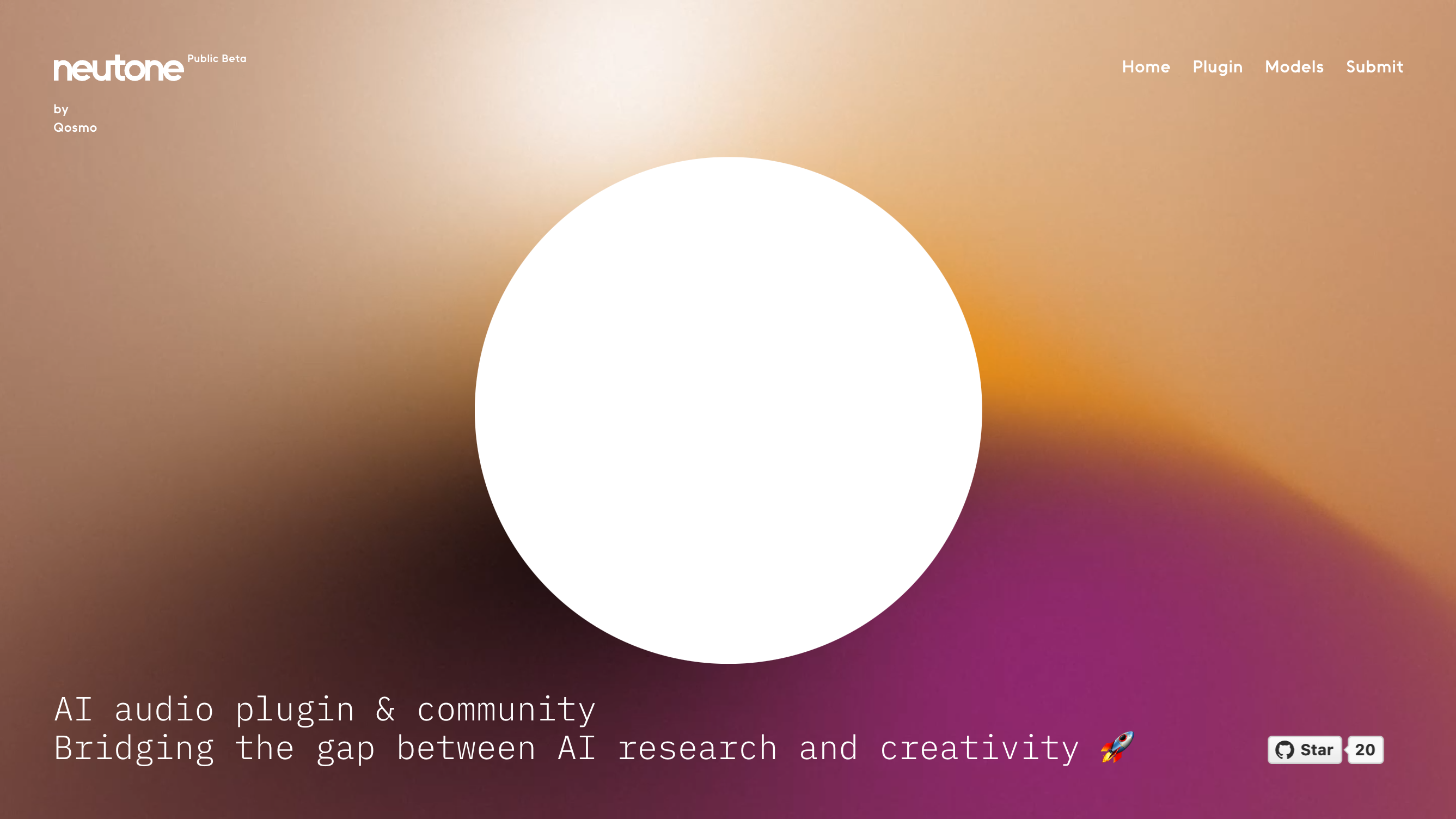 図：Neutoneウェブサイトトップページ