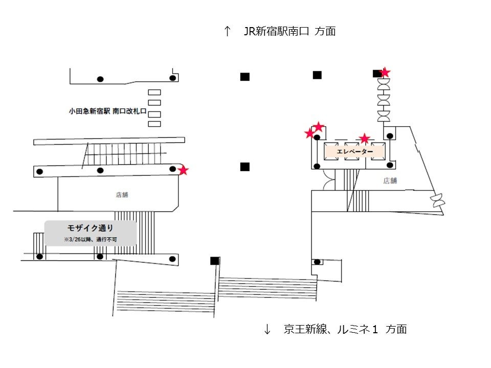 ＜デジタルサイネージ設置位置＞