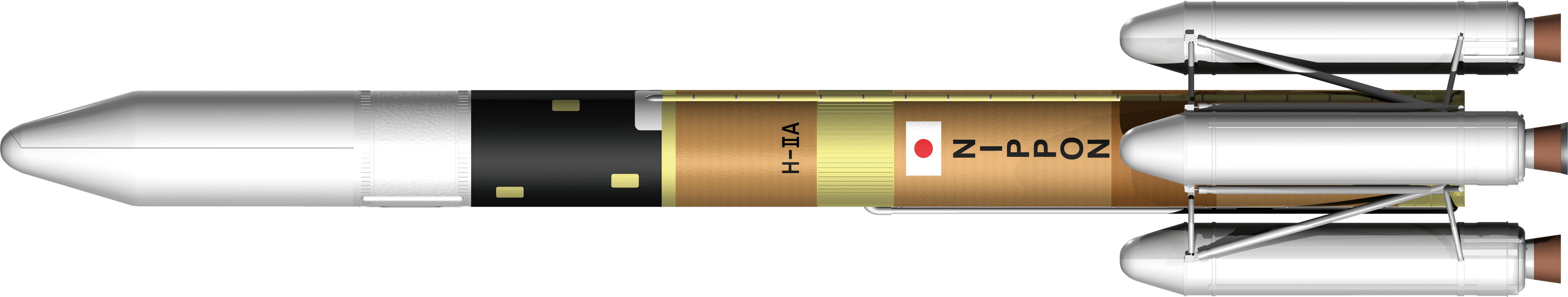 H-II Aロケット 試験機２号機 （縮尺１／２５）