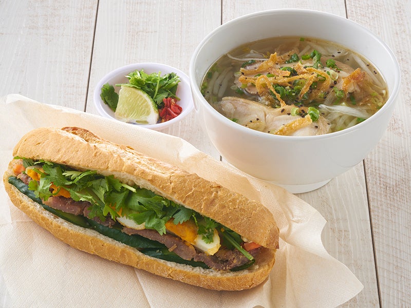 「バインミーランチセット」1,200～1,300円（税込） ※ランチ限定セットメニュー