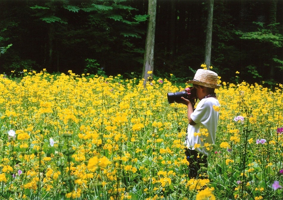 富士花鳥園フォトコンテスト2016 フラワー賞 松崎俊行様 「おいらもカメラマン!」