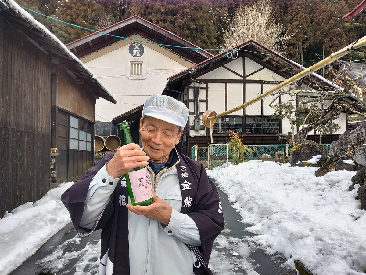 昨年現代の名工を受賞した金龍蔵杜氏　照井丸實