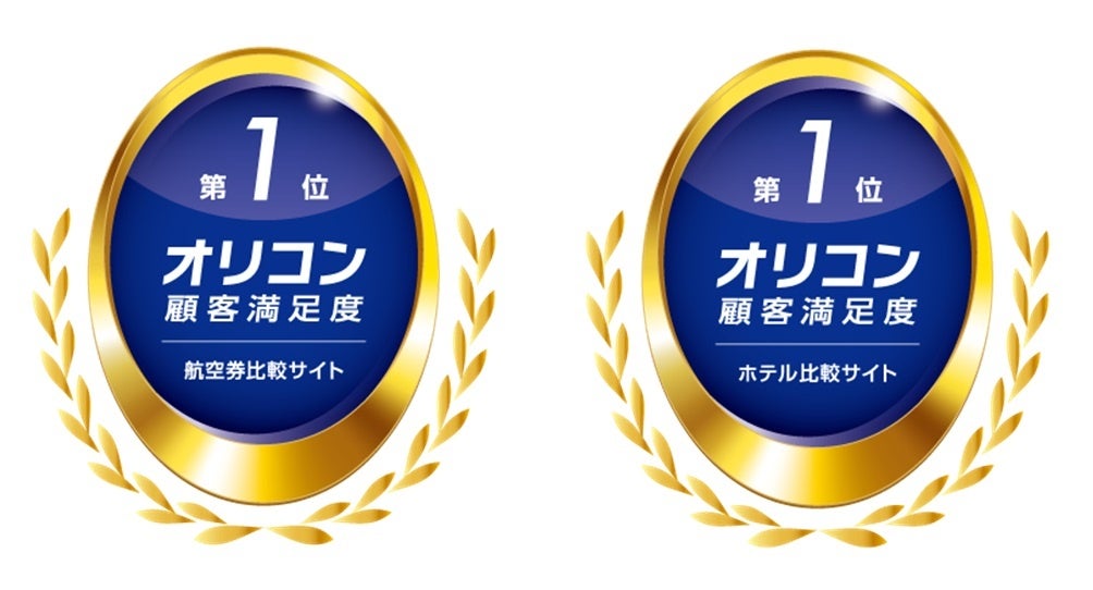 2024年 オリコン顧客満足度®調査 航空券比較サイト/ホテル比較サイト 第1位