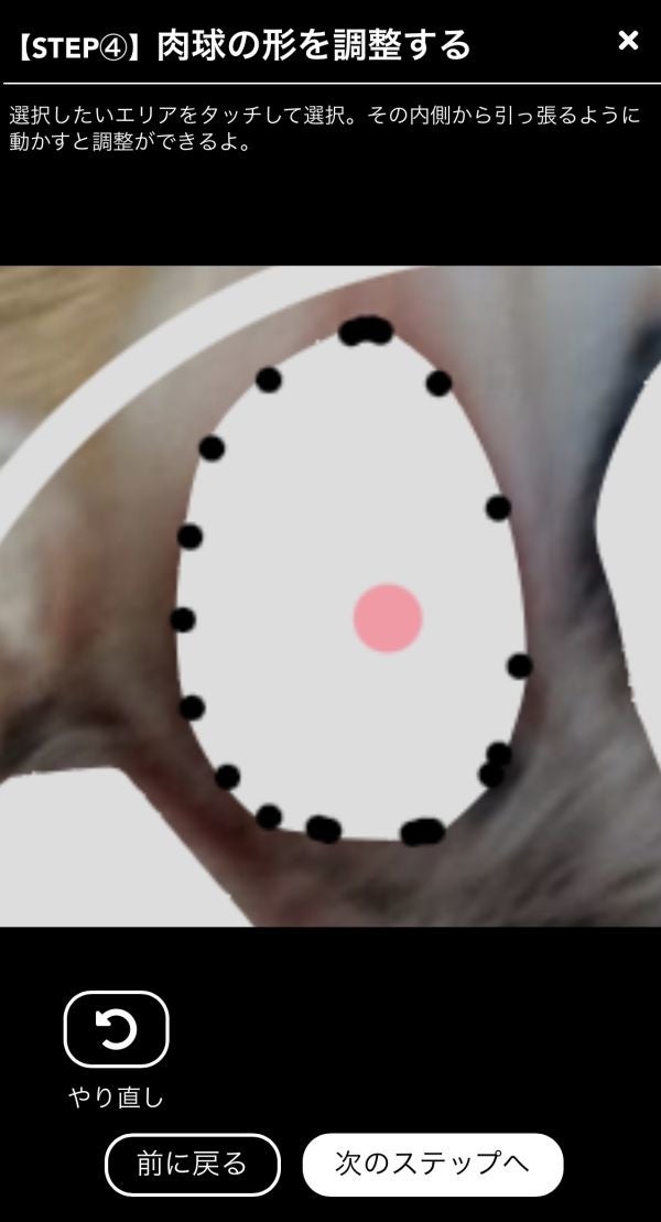 ［うちのクロ］にきゅ印作成（ステップ4）