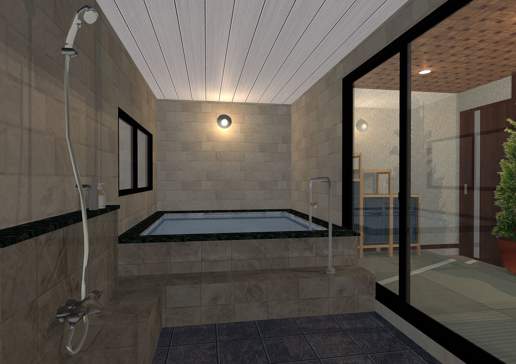 貸切温泉（完成イメージ）