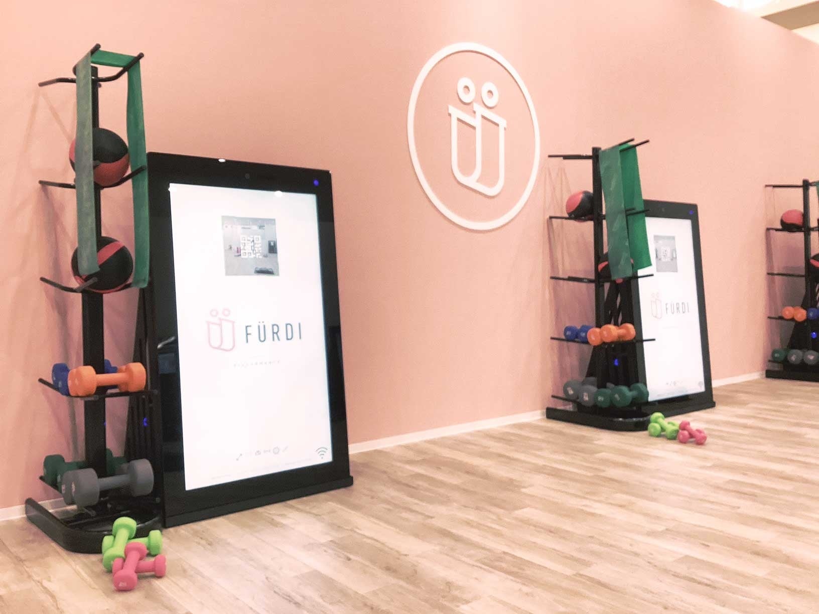 ダンベル・ボール・バンド等さまざまなトレーニングアイテムを使ったマシンに触れないパーソナルトレーニング