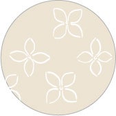 アジサイをイメージさせる花柄（ホワイト）