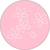 桜をイメージさせる花柄（ピンク）