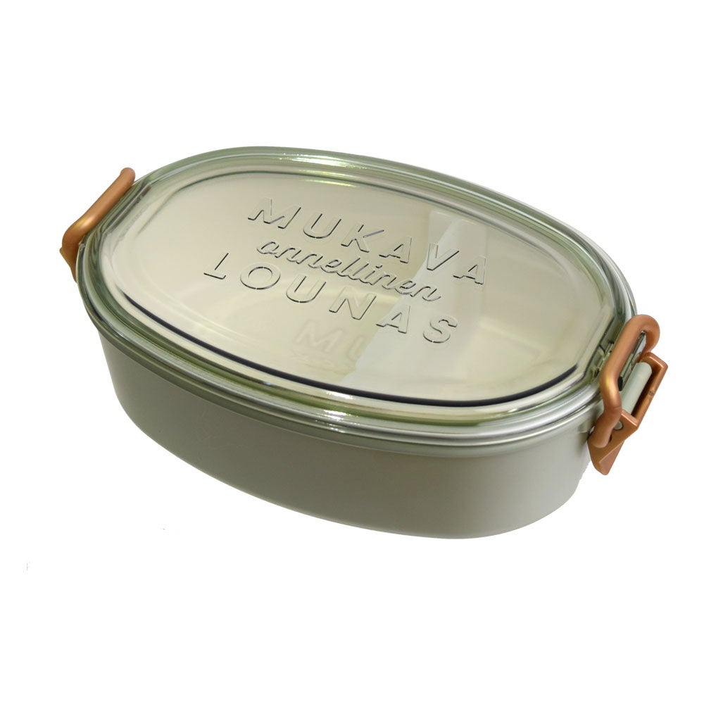 ラシア　抗菌オーバルタイトロックランチ１段　グリーン