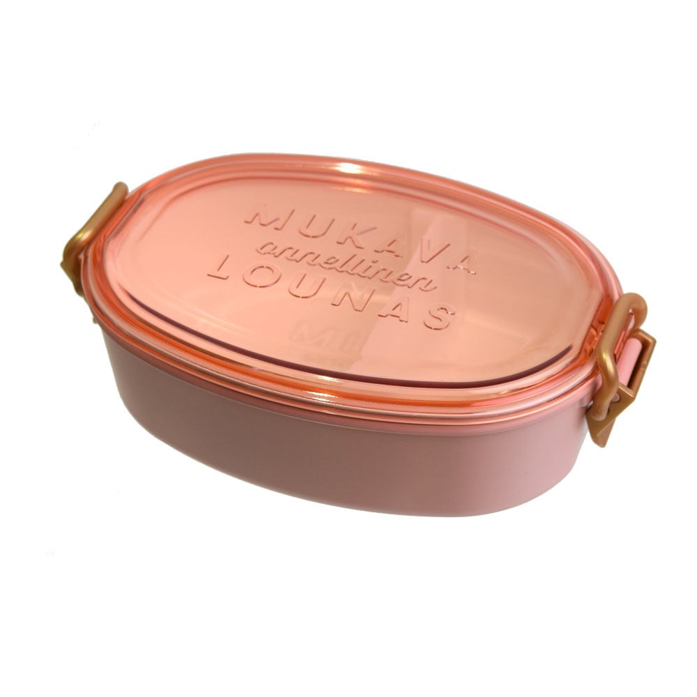 ラシア　抗菌オーバルタイトロックランチ１段　ピンク