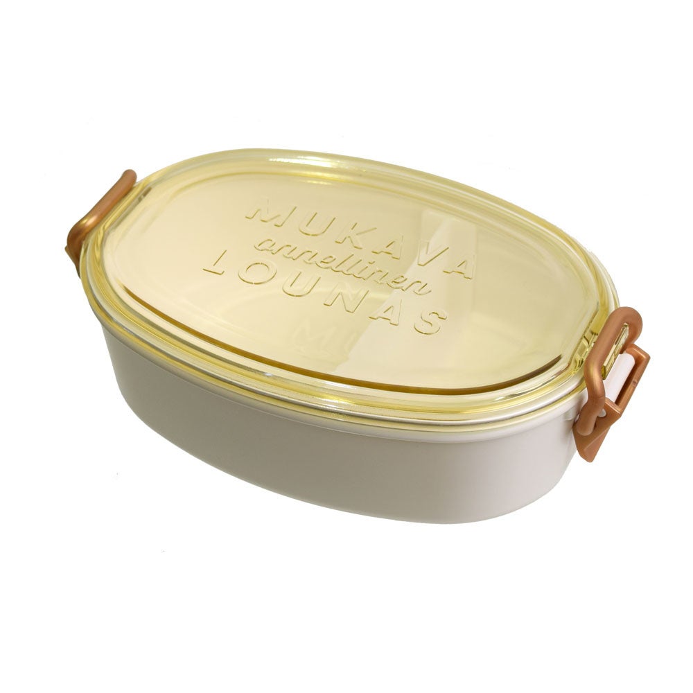 ラシア　抗菌オーバルタイトロックランチ１段　ホワイト