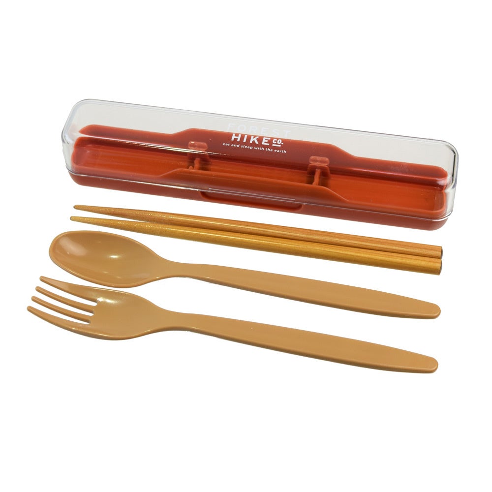 フォレストハイク　抗菌スリムトリオセット　レッド