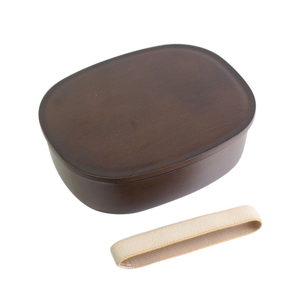 はるひらり　抗菌木目わっぱ弁当　ブラウン