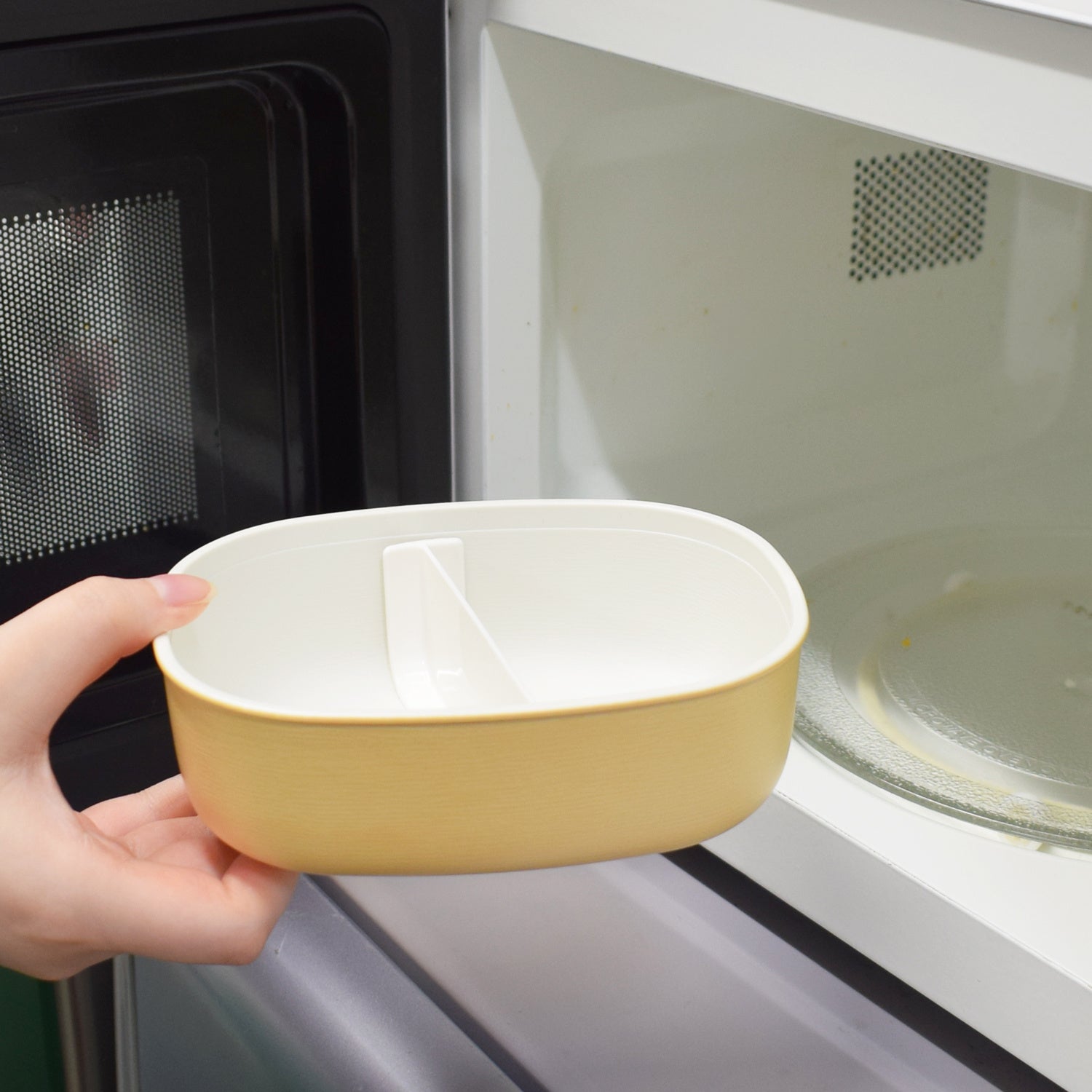 フタを外して電子レンジOK