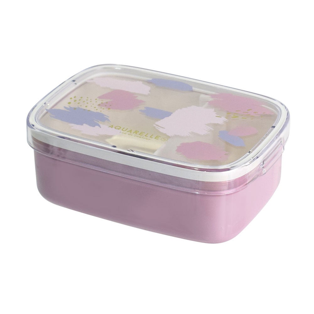 アクアレール　抗菌ワンタッチランチ１段　パープル