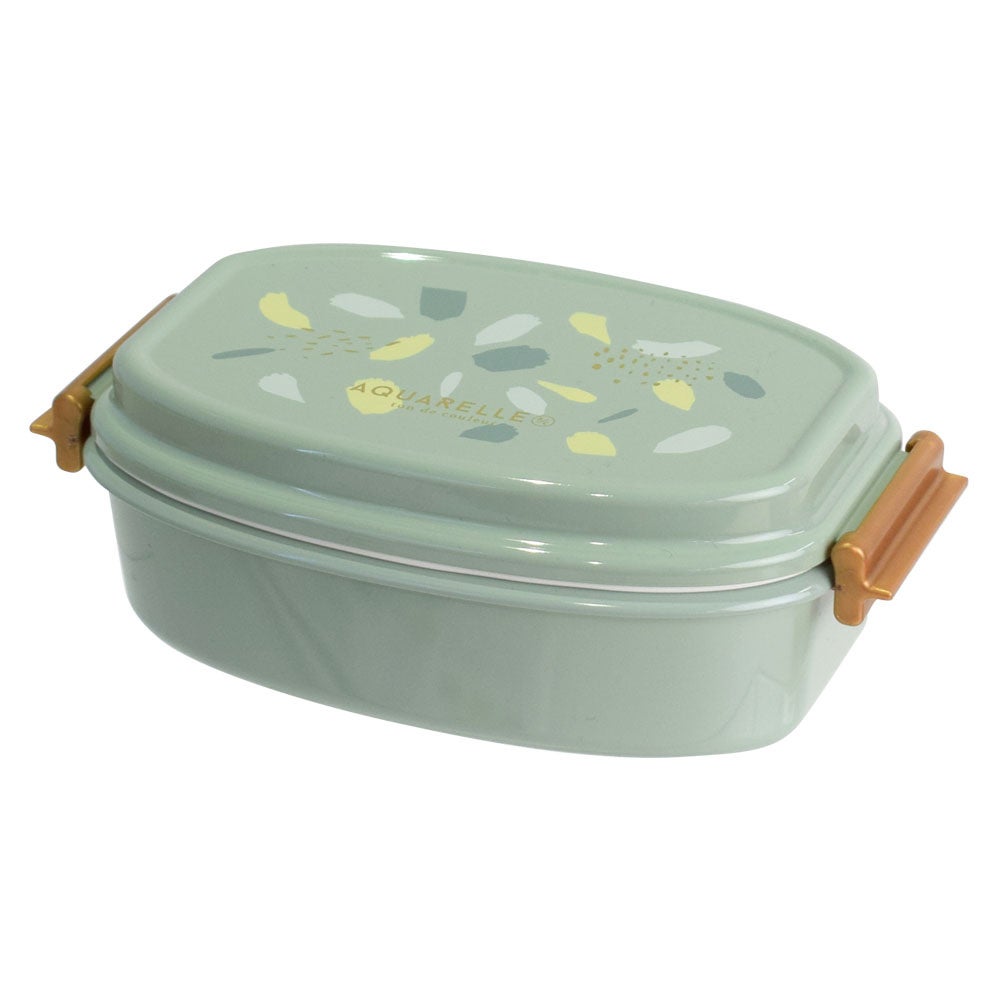 アクアレール　抗菌2WAYタイトランチ2段　グリーン