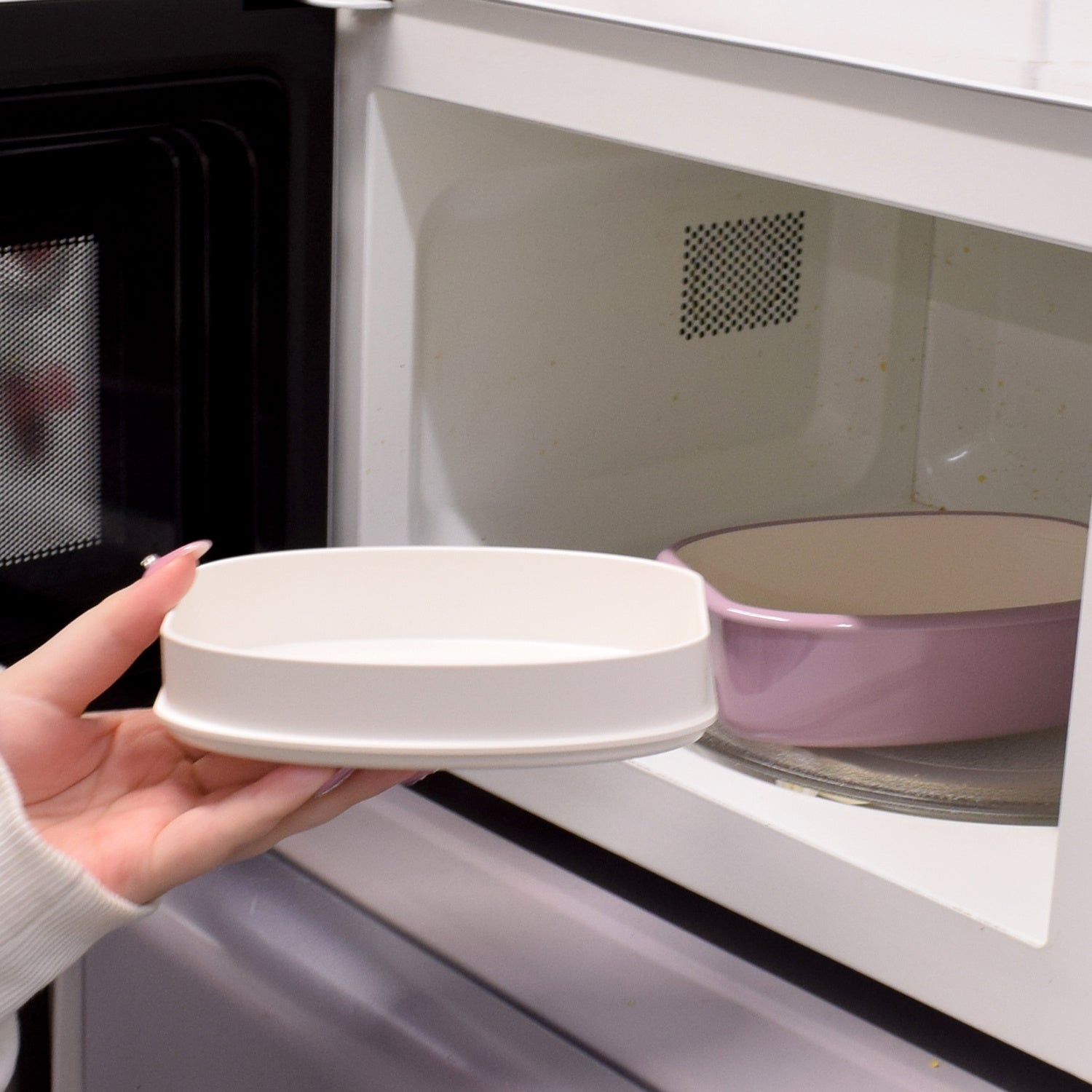 フタを外して電子レンジOK