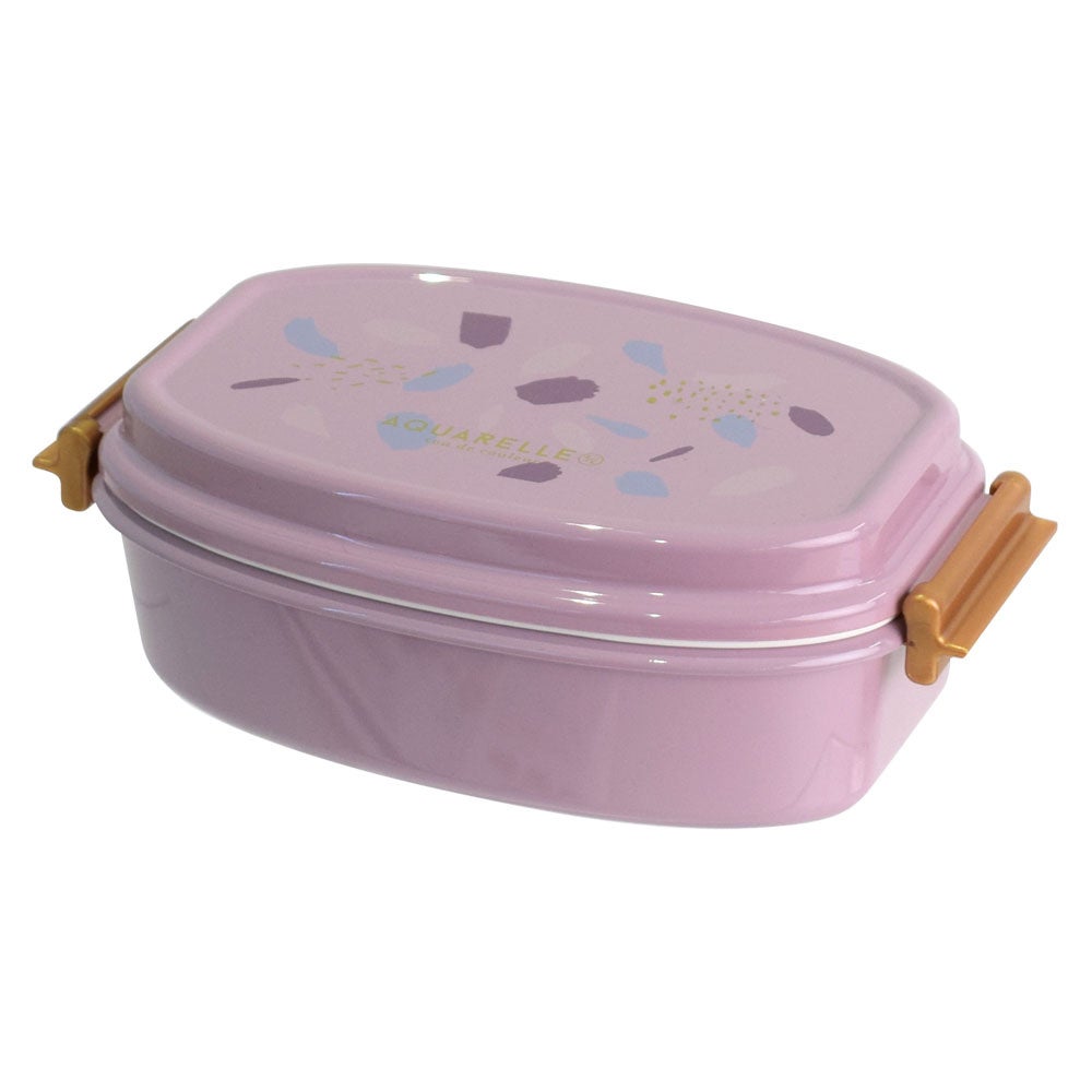 アクアレール　抗菌2WAYタイトランチ2段　パープル